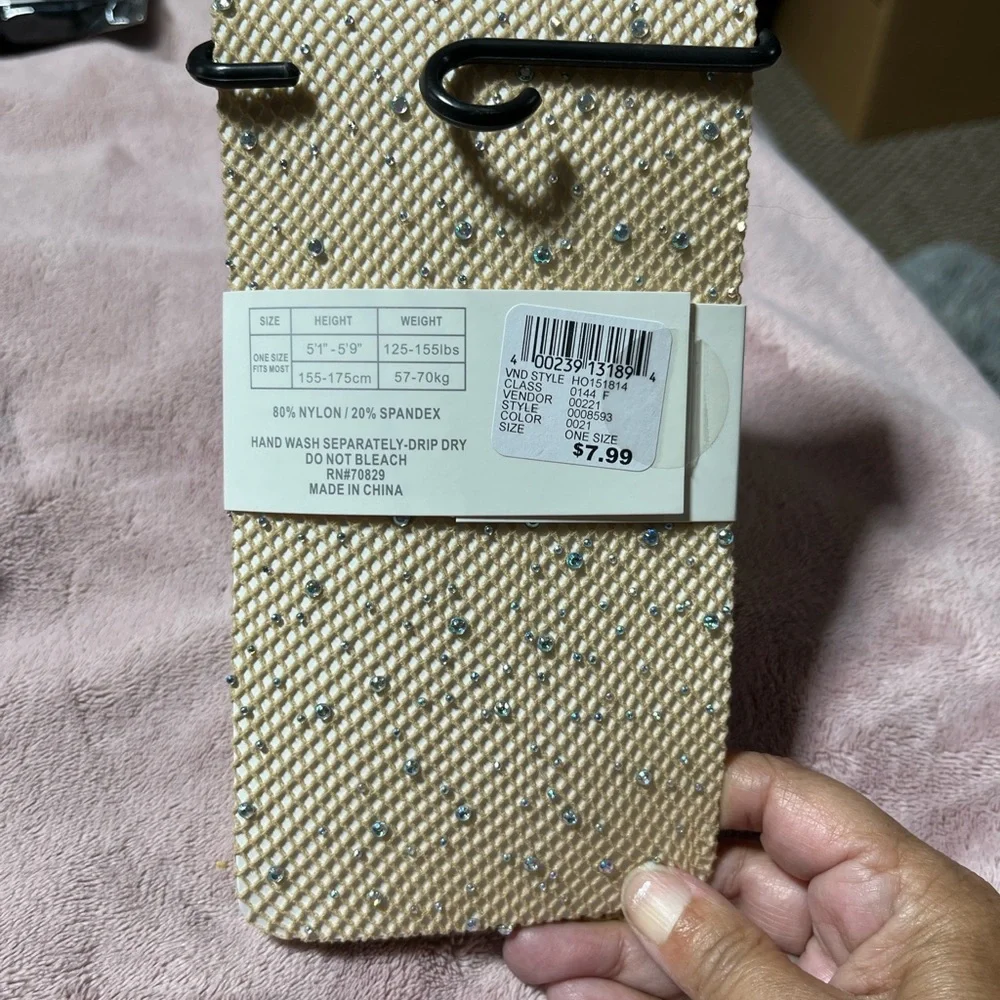 Rue21 Cream Sparkle Hosiery